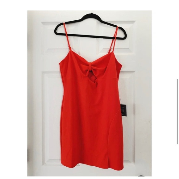 LULUS Red Cut Out Mini Dress - Picture 7 of 10